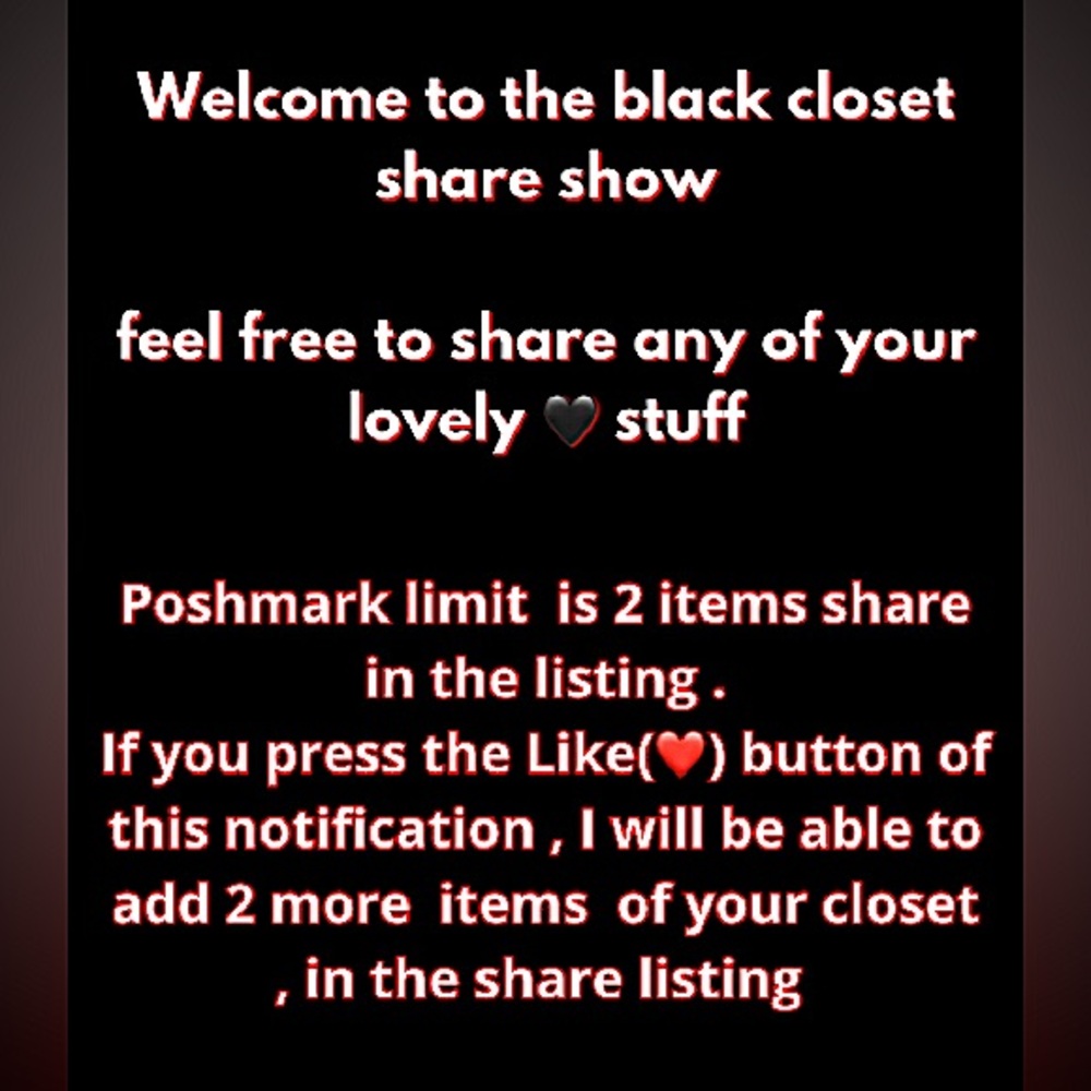 BLACK CLOSET SHARE SHOW